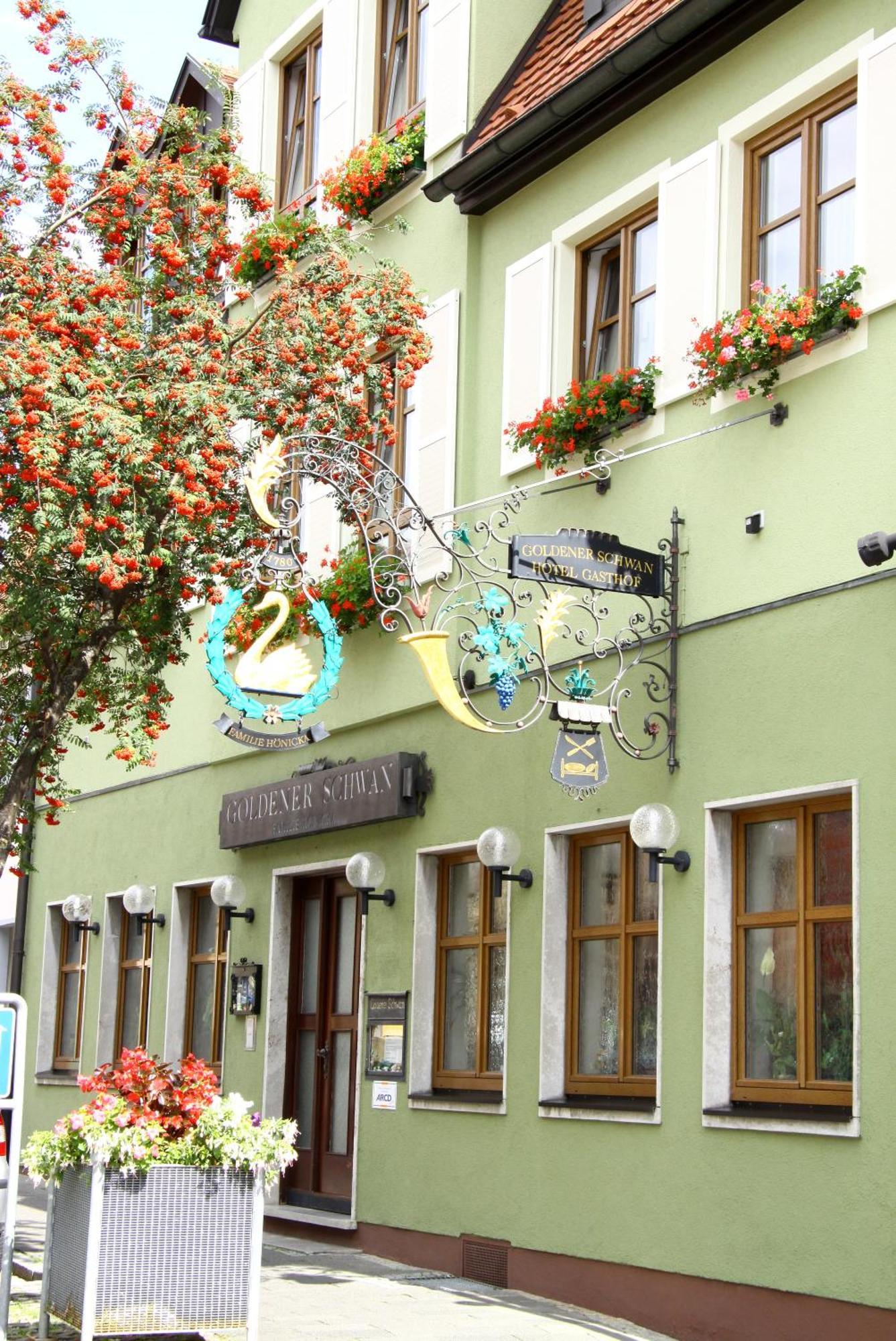 Hotel-Garni Goldener Schwan Bad Windsheim Exteriér fotografie